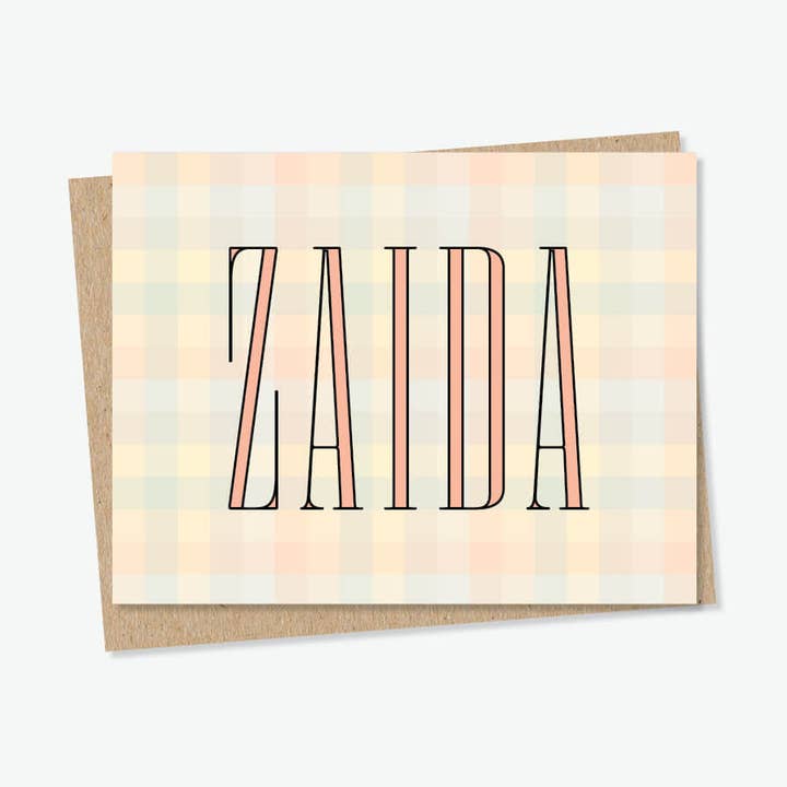 Carte Zaida pour la vente par Everyday Yiddish