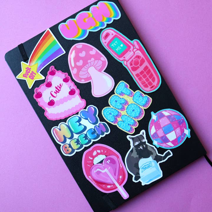 Sticker Hardly Know Her - Wholesale Sticker - Cuddling Guinea Pigs Waterproof Vinyl Sticker4