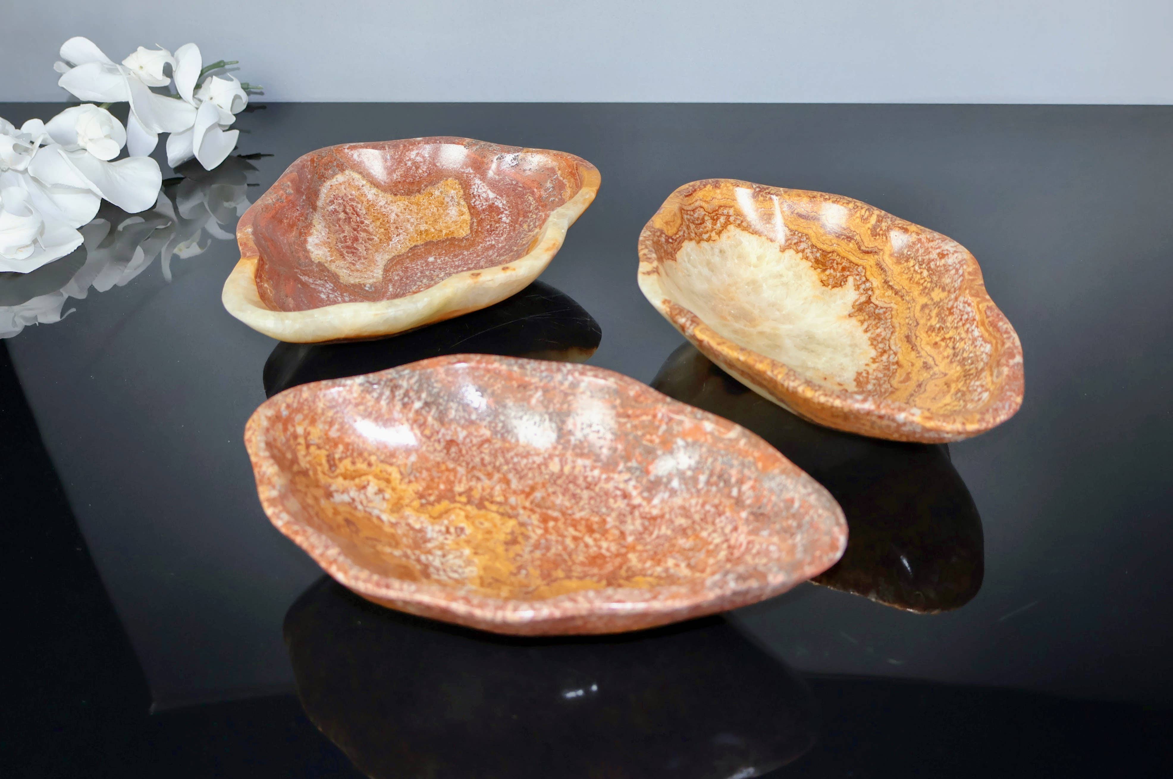 OnyxBowl - Wholesale Decorative Tray - Rustic Onyx Stone Trays for Jewelry, Nightstand Tray2