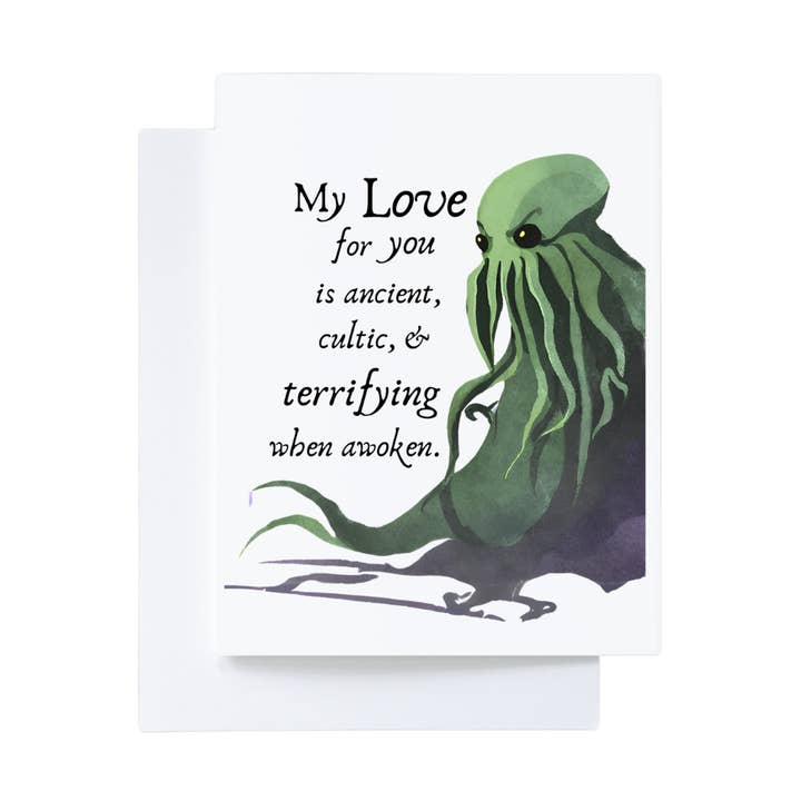 Cryptic Paper Co. – wholesale Kärlekskort – Cthulhu Bokhandel Litterär Nörd Skräck Kärlekskort0