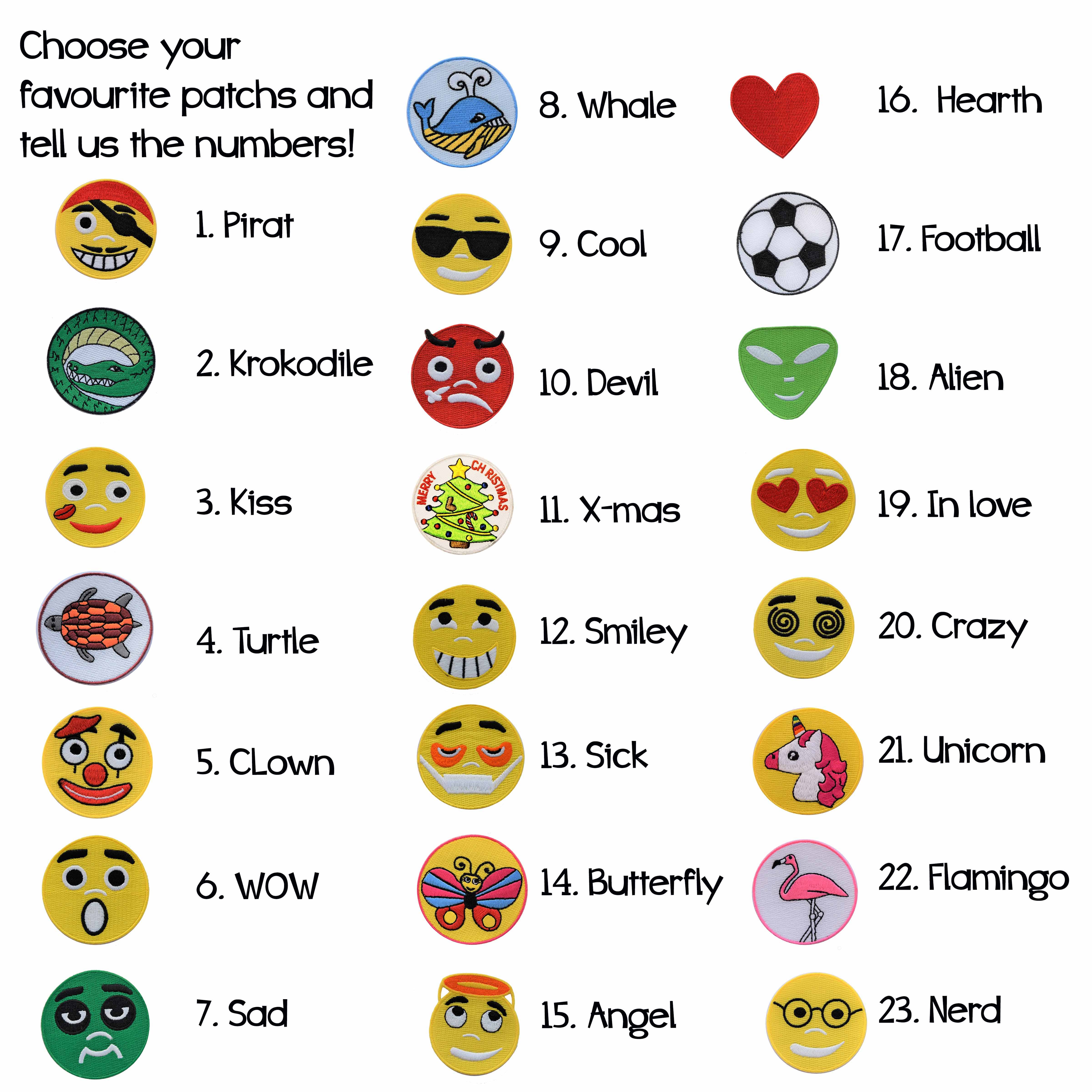 Pamboo - Wholesale Denim Jacket - Kids - Children's denim jacket with 5 emojis6