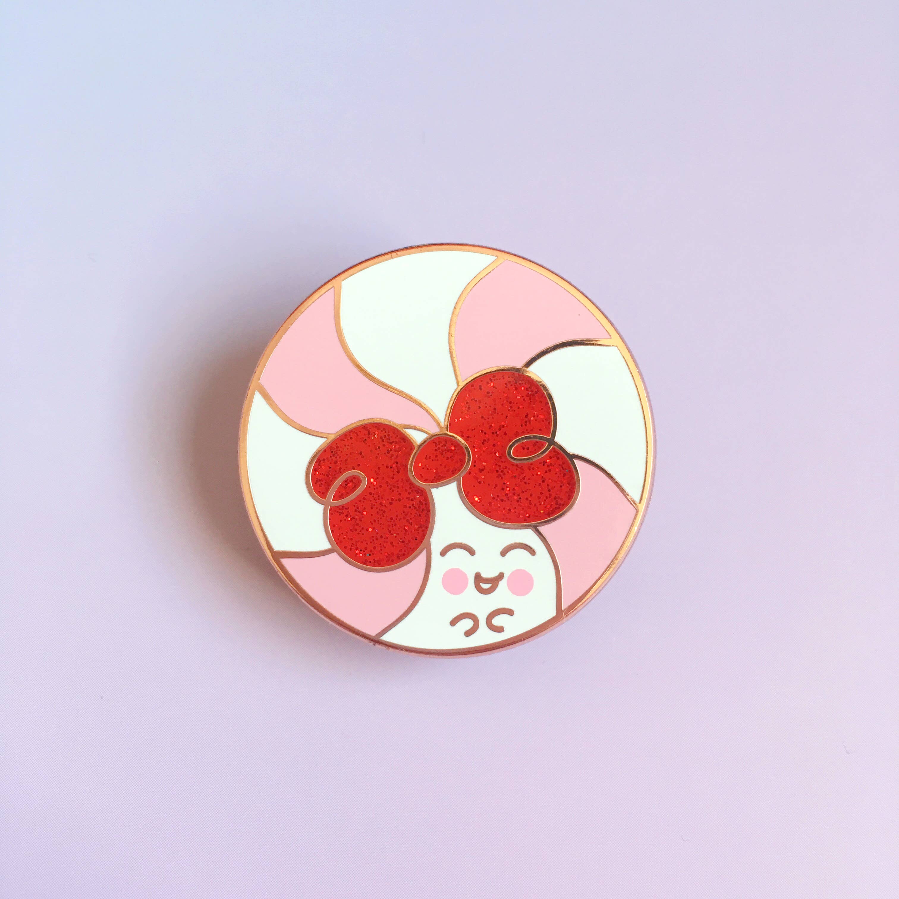 The Avera Boutique - Wholesale Lapel Pin/Button - Pattie the Peppermint Enamel Pin0