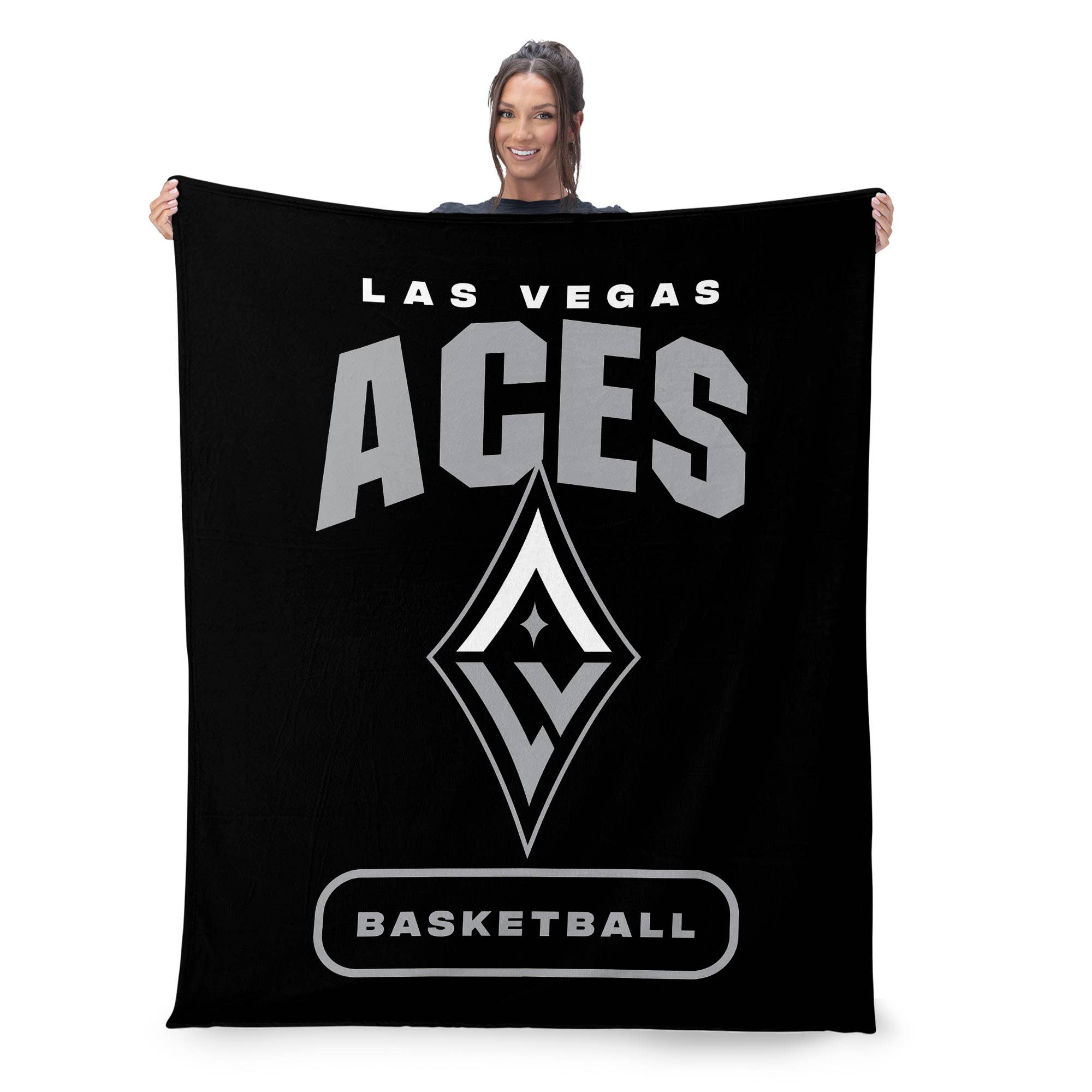 The Northwest Group - Wholesale Throw Blanket - WNBA Las Vegas Aces HIGH BLOCK - Silk Touch Throw0
