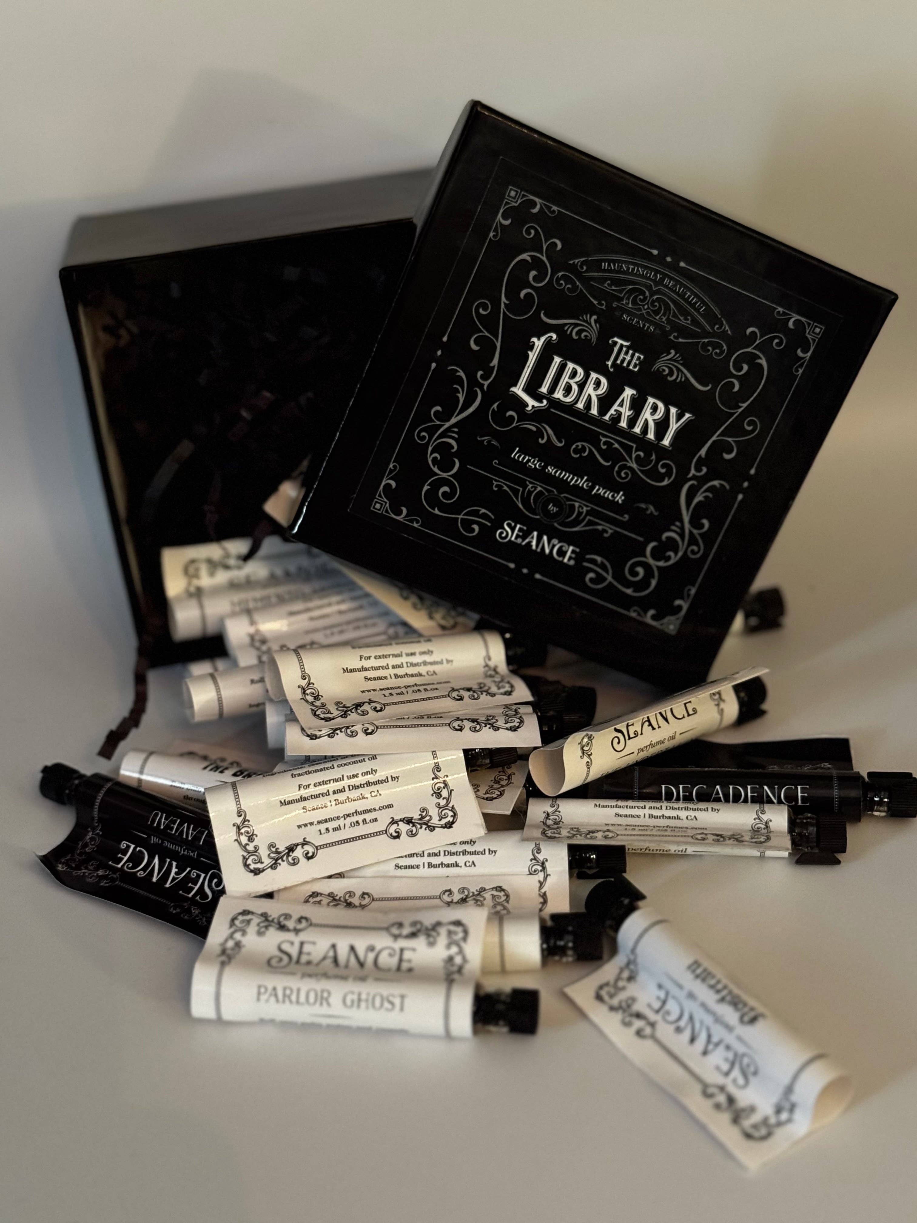 Seance - Wholesale Retailer Sample - Beauty & Wellness - The Library- large sample pack (all current scents)10