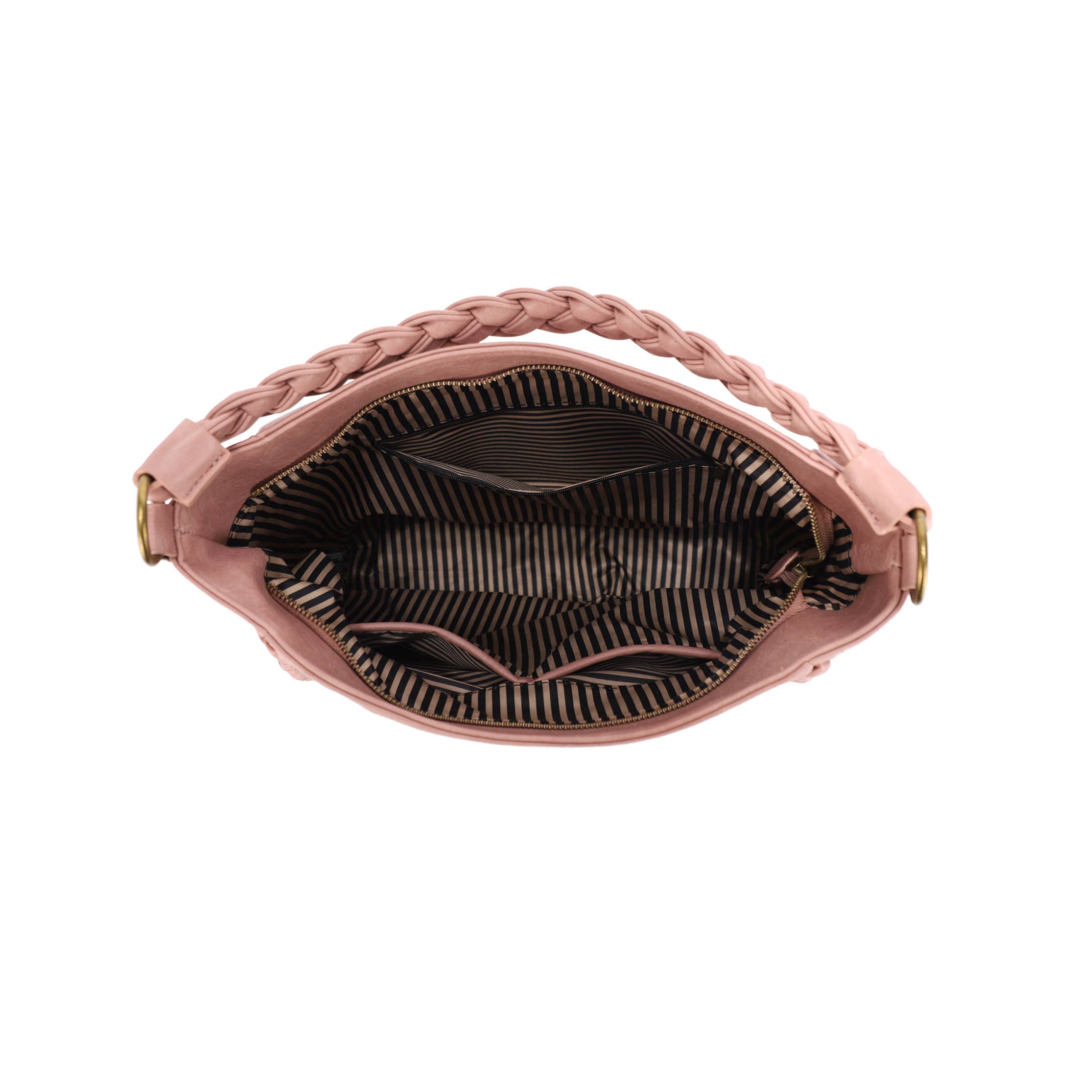 KAYLA+AVA - Wholesale Shoulder Bag - Women's - DEANA HOBO WHIPSTITCH WITH BRAIDED HANDLE4