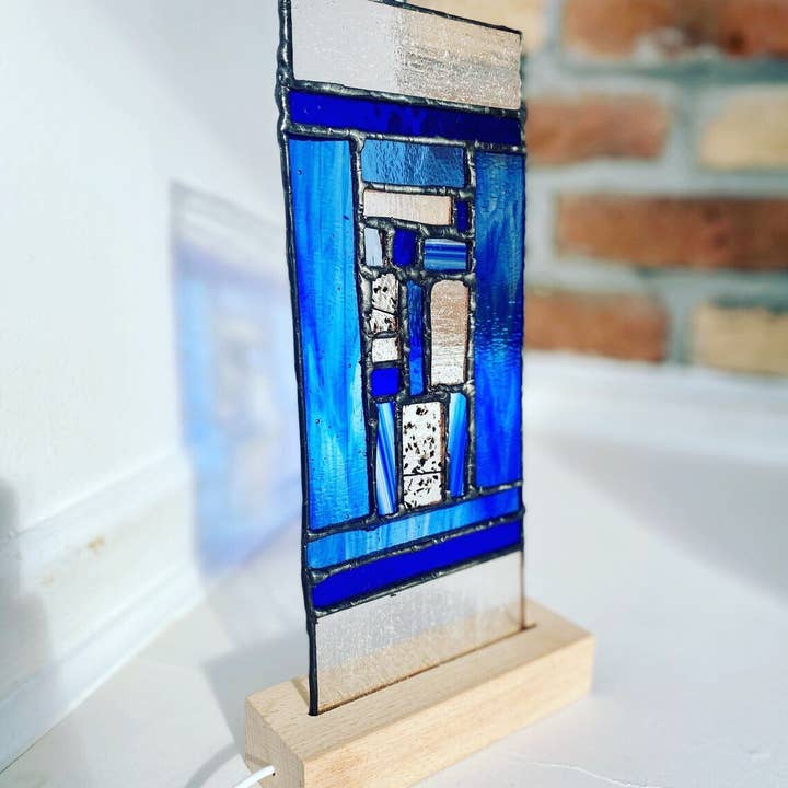 mARTaart - Wholesale Suncatcher - Personalized Stained Glass Panel | Stained Glass Window Panel Vertical | Handmade Stained Glass Panel Custom | Stained Glass Nightlight 2022