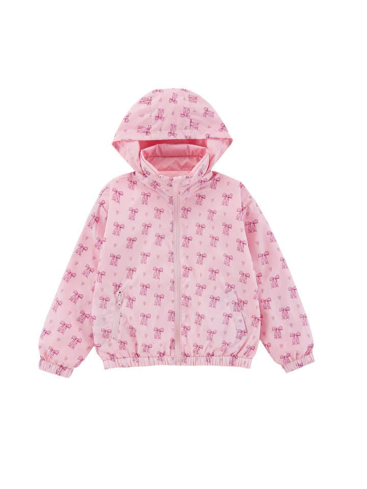 Max Reversible Rain Jacket Windbreaker, Lovely Bow for wholesale by calonie