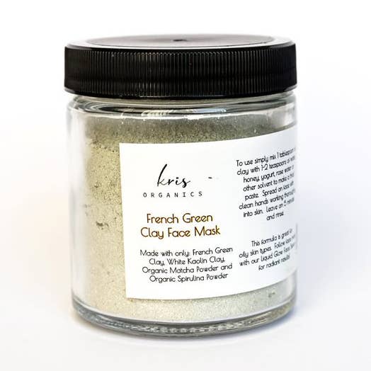 4oz. Organic Face Mask - Green for wholesale by Kris Organics