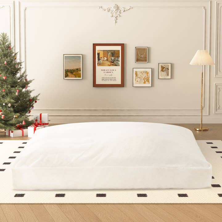 HOMYCASA DESIGN INC - Vente Canapés - Grand pouf convertible pour adultes, se transforme de fauteuil paresseux en matelas de sol, grand canapé de sol, grand canapé-lit, rembourrage en mousse haute densité, lavable en machine.6