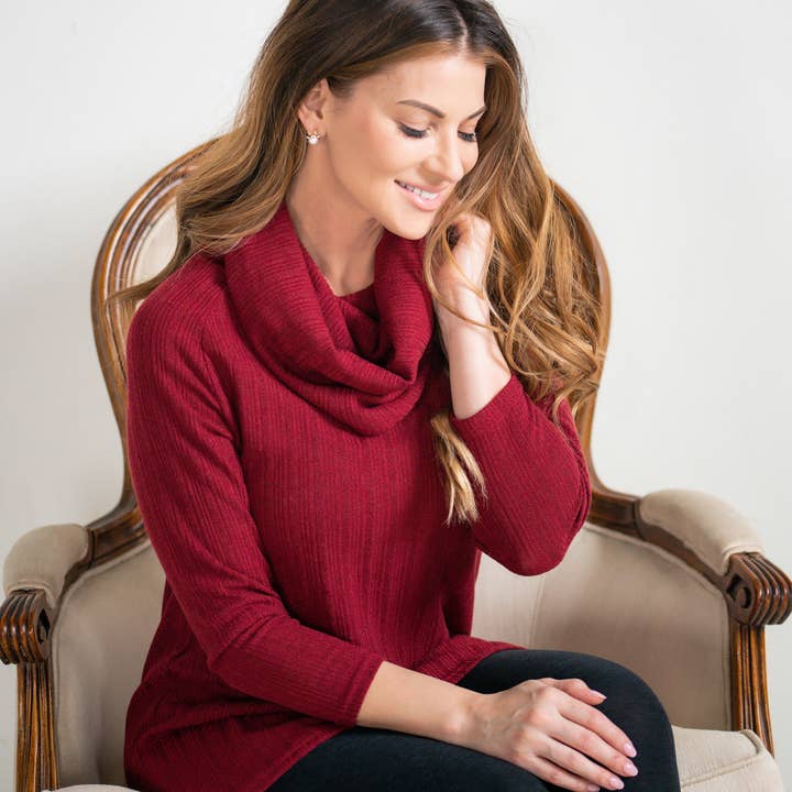 Howard's - Wholesale Tunic – Women’s - Sale - Lola Cowl Neck Swing Top12