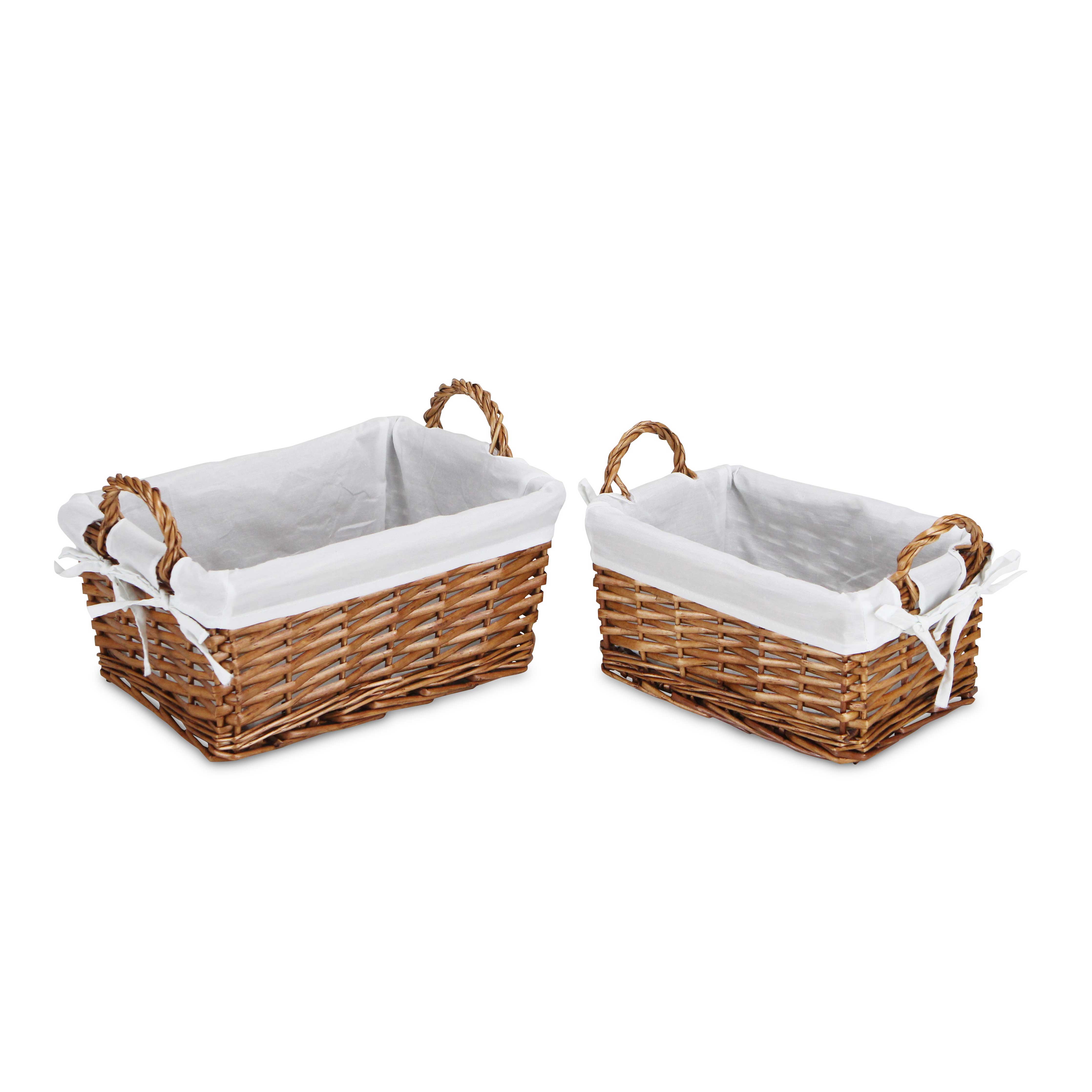 Cheungs Home Decor - Wholesale Food Gift Basket - Oreni 2 Piece Lined Rectangle Baskets5