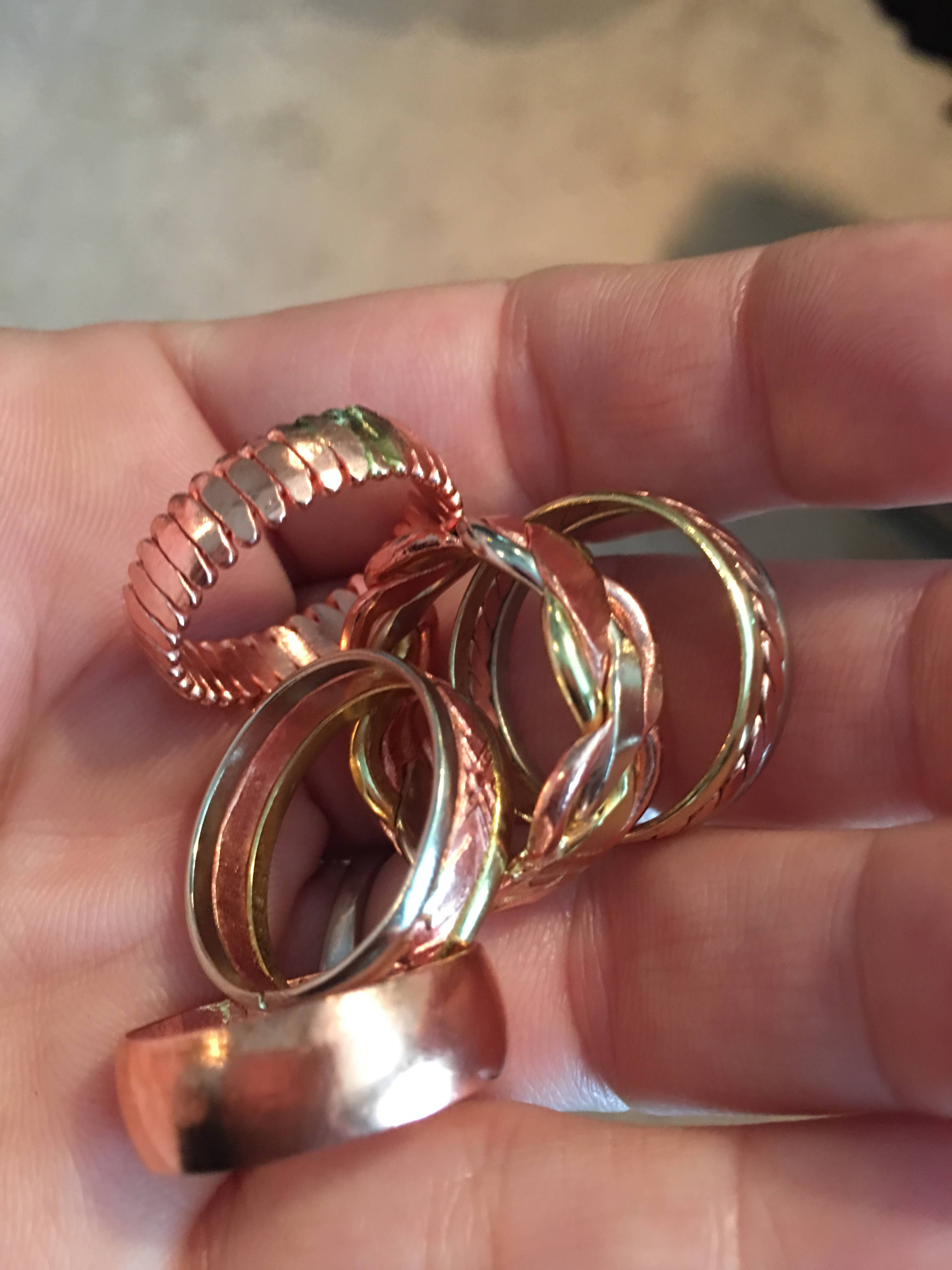 HPSilver, LLC - Wholesale Jewelry Set - Men's Copper and Brass Rings, Pack of 251