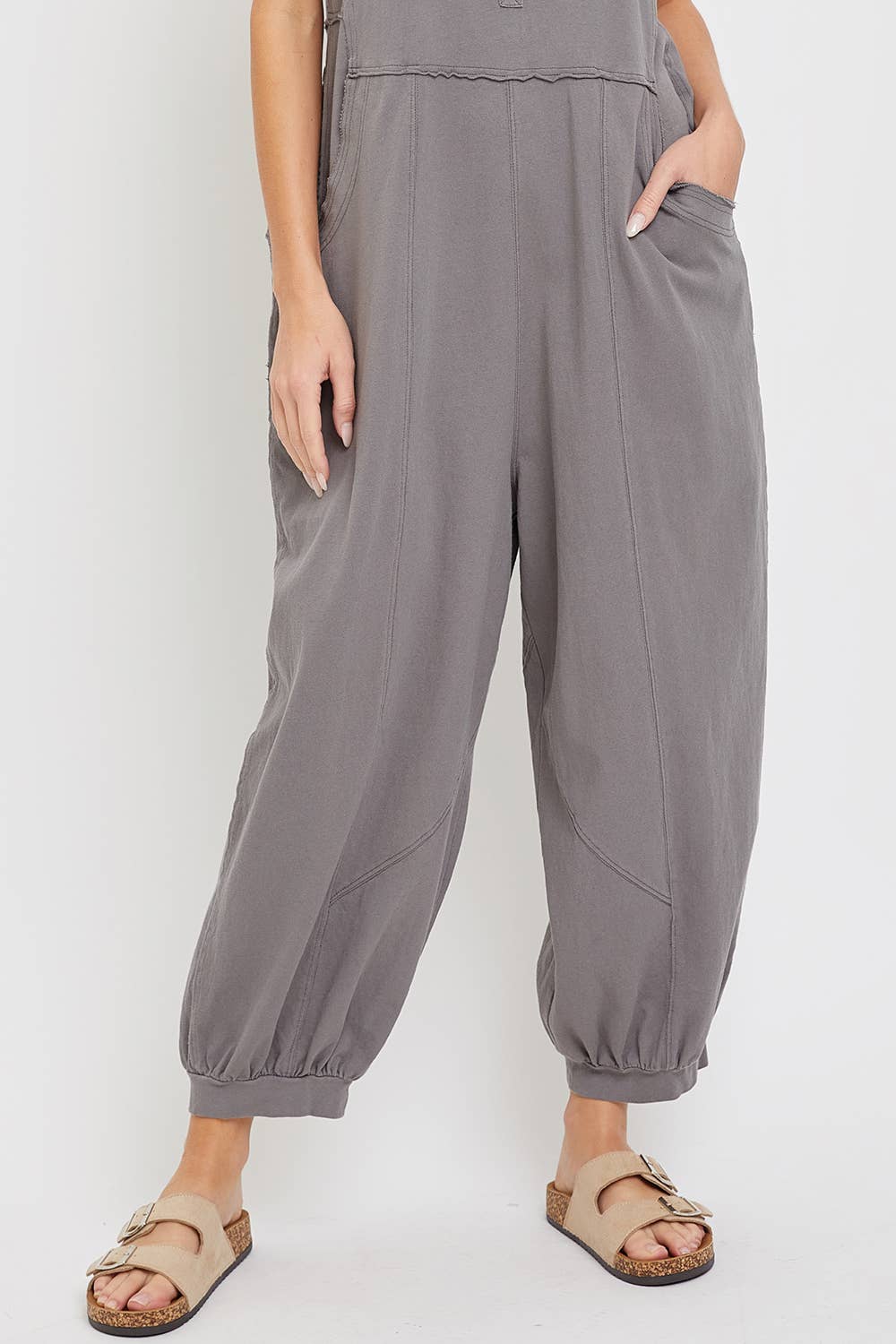 Sweet Lovely by Jen - Wholesale Jumpsuit - Women's - COTTON WASHED SLOUCHY JUMPSUIT3