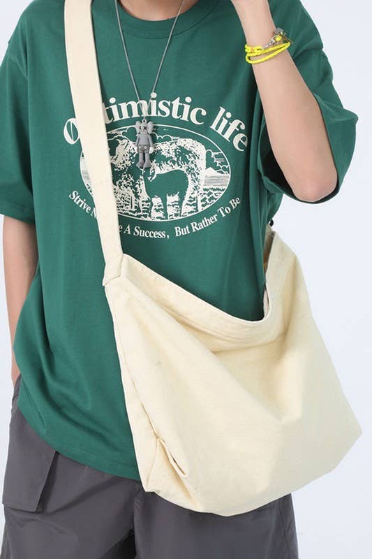 ACCITY - Wholesale Shoulder Bag - Women's - Crossbody Canvas Big Shoulder Bag_CWAB042014