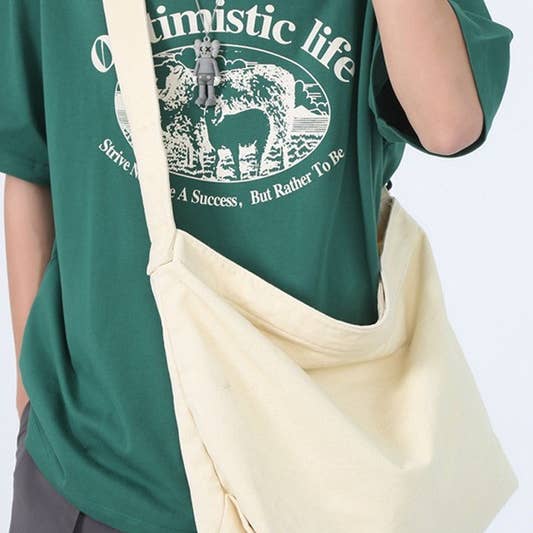 ACCITY - Wholesale Shoulder Bag - Women's - Crossbody Canvas Big Shoulder Bag_CWAB042014