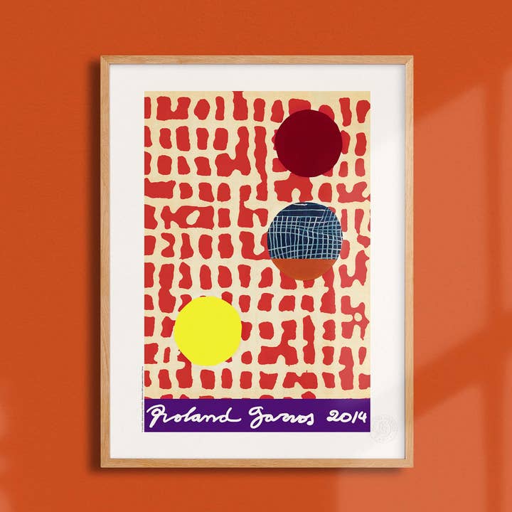 Poster Roland-Garros Juan Usle, 2014 - FFT0035 voor wholesale door Oneart