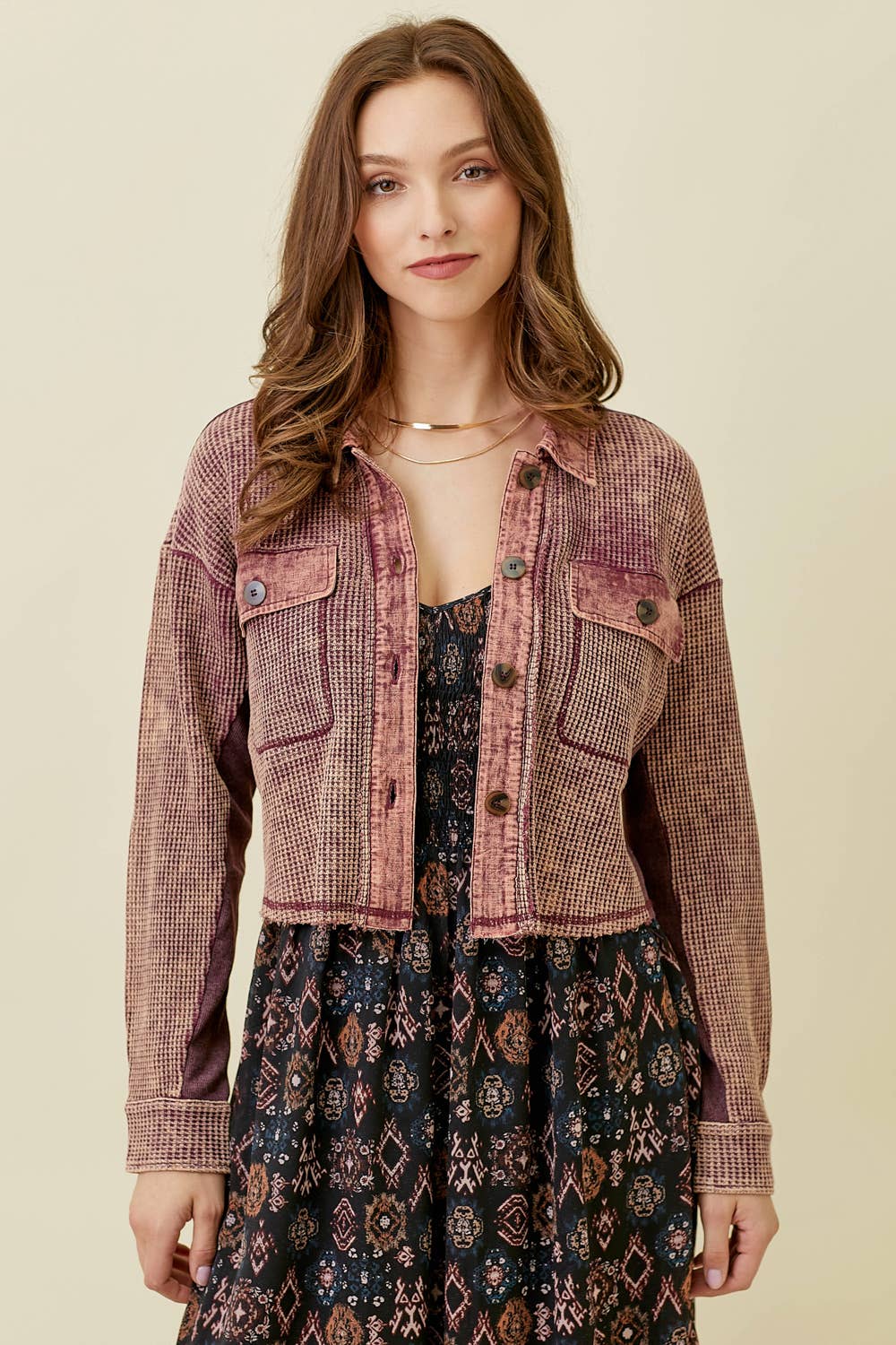 Mystree – Engroshandel Jakke - Dame – 60271 Washed termisk jakke4