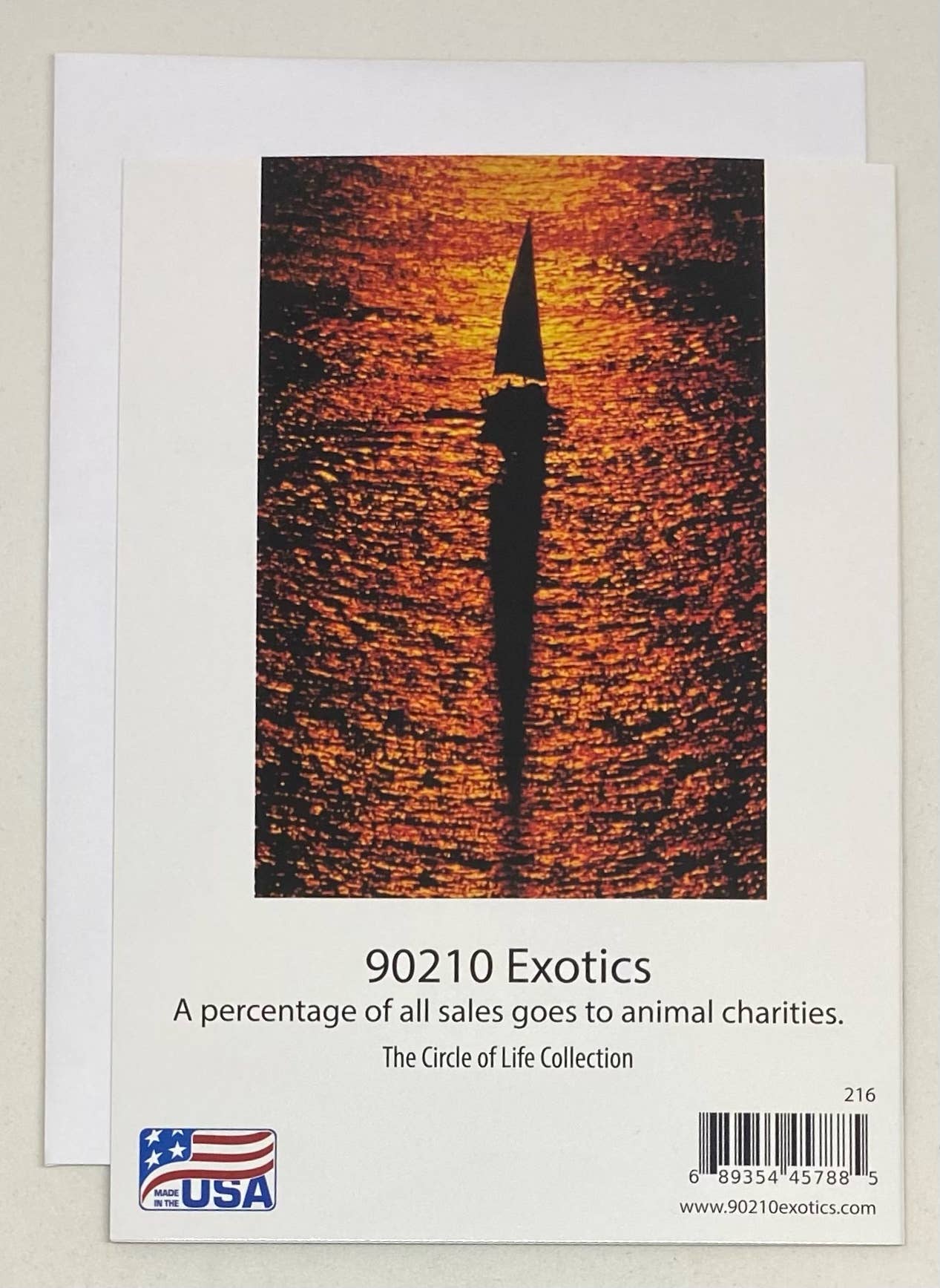 90210 Exotics - Vendita all'ingrosso Biglietti di auguri - Buon compleanno, barca a vela che naviga in alto mare3