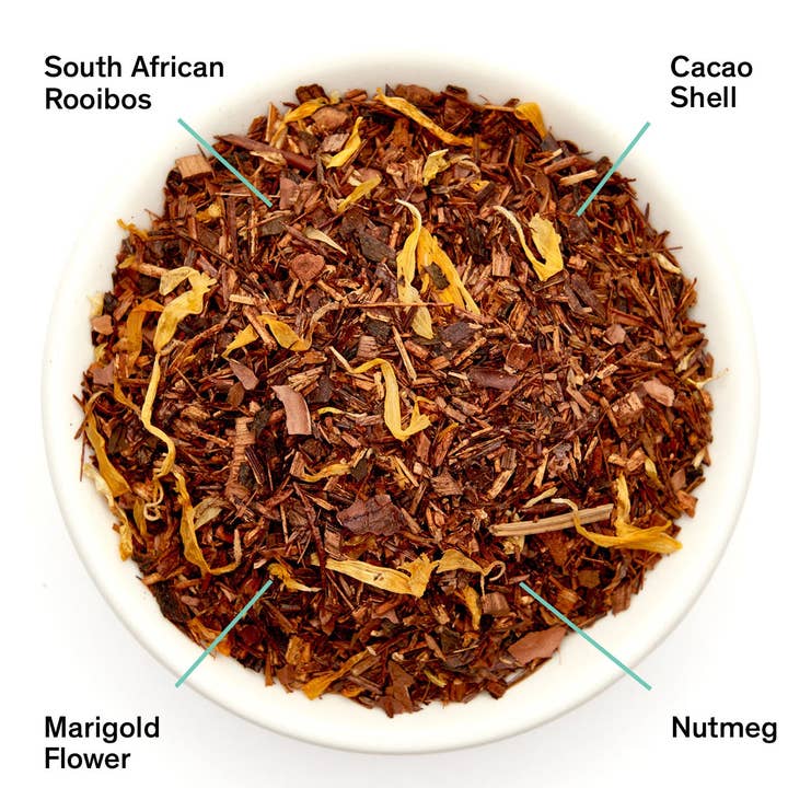 Stille Nacht — Rooibos mit Schokoladen-Muskatnuss — 1 Pfund Großbeutel für den Großhandel von August Uncommon Tea