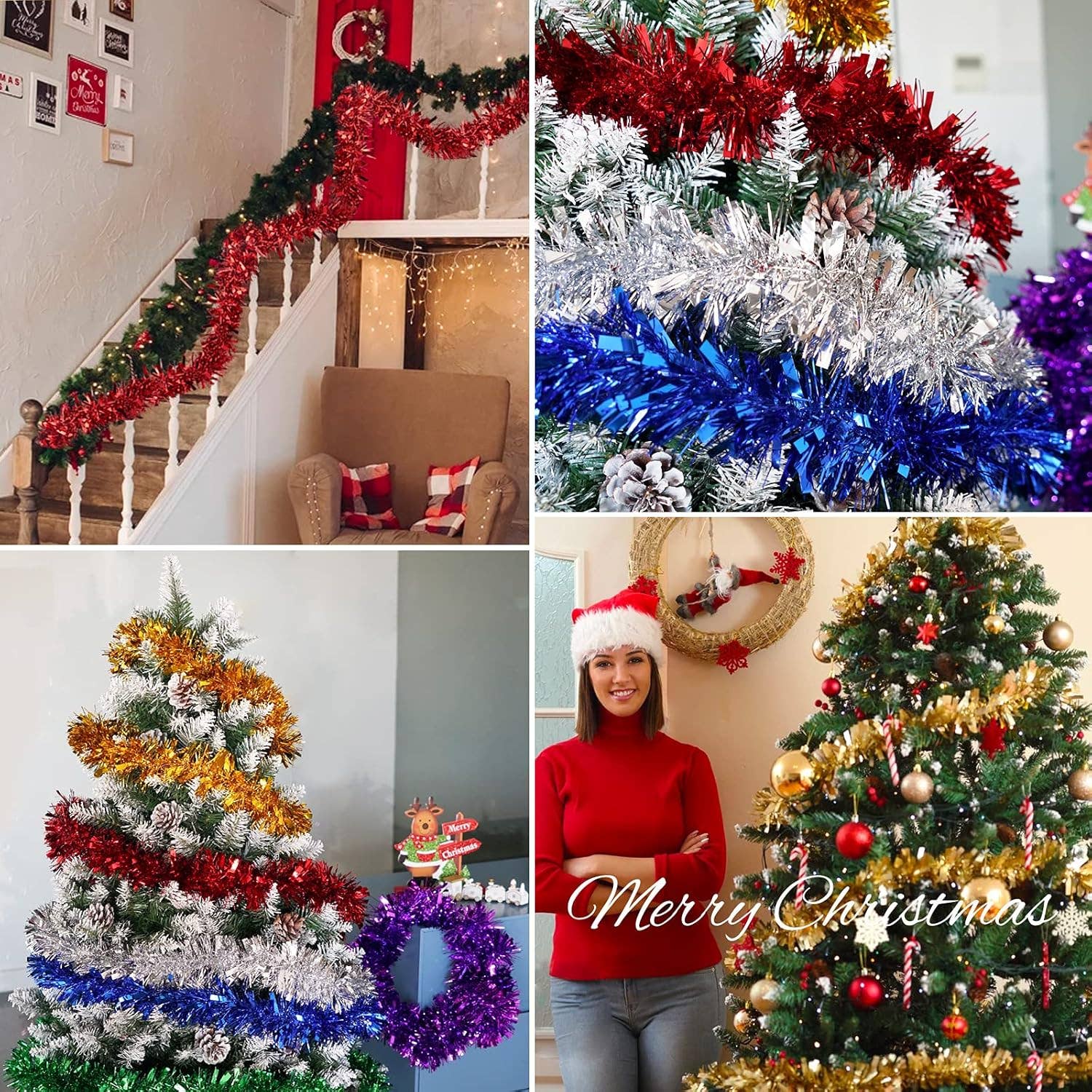 LA RUTA DE LAS IMPORTACIONES SL – Großhandel Deko-Quaste – Weihnachtsgirlande aus Schaumstoff in verschiedenen Farben9