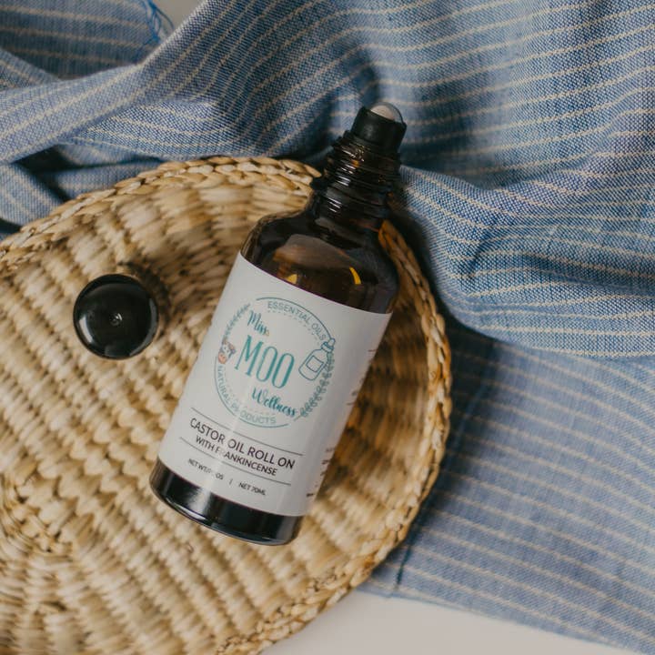 Castorolie Roll On met Wierook voor wholesale door Miss Moo Wellness