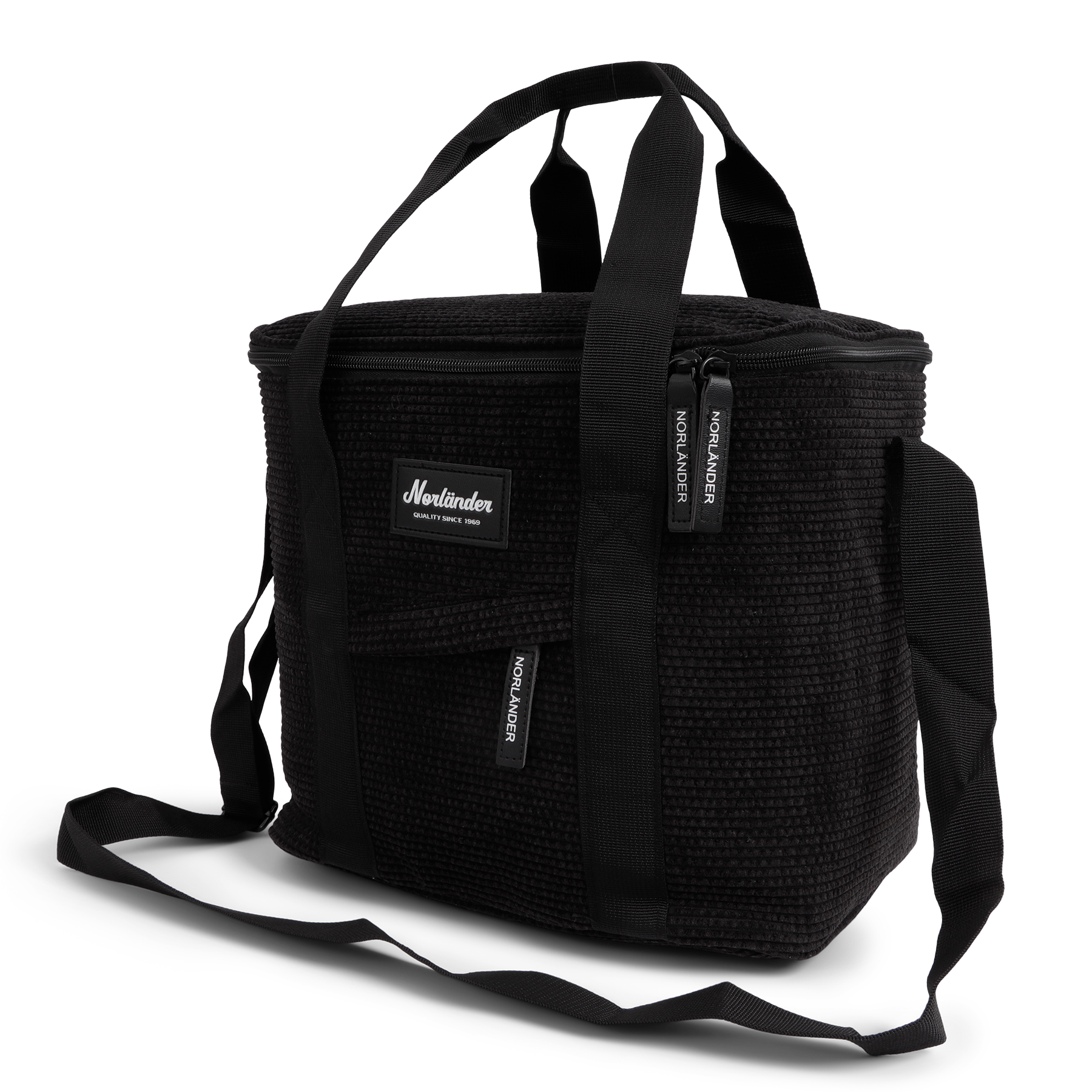 VewoTex - Wholesale Cooler/Cooler Bag - Cooler bag » Freezer bag » Insulated picnic bag in corduroy look » Insulated bag » Small cooler with handle and shoulder strap0