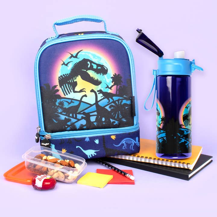 Fringoo Group Ltd - Wholesale Water Bottle - Flip Top Water Bottle 600ml - Dinosaur Moon3