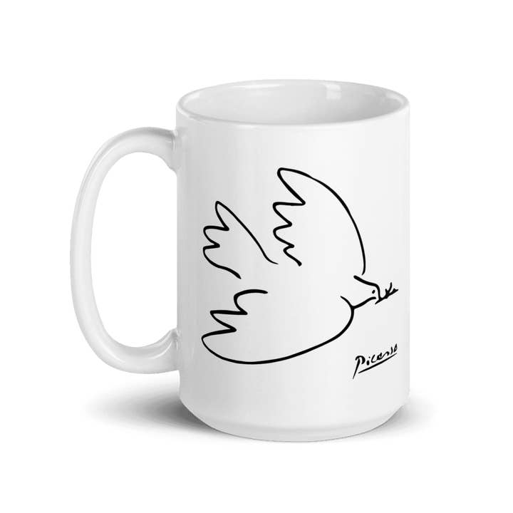 Art-O-Rama Shop - Wholesale Coffee Mug - Pablo Picasso Dove Of Peace 1949 Artwork Mug5