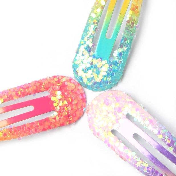 Inca UK – Clips para cabelo - Mulher por atacado – Cartão de 6 ganchos de cabelo com lantejoulas brilhantes. Tamanho: 5cm2