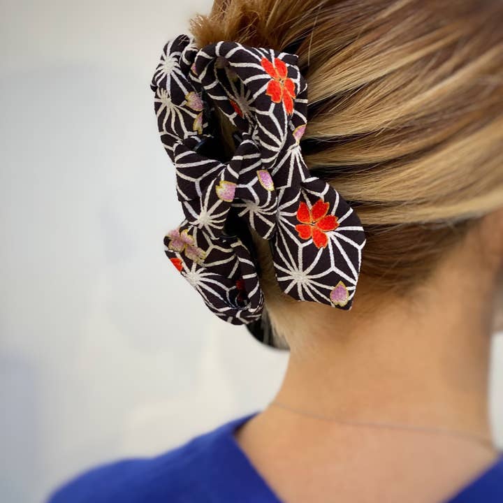 KOTO - Wholesale Hair Clip - Women's - Kimono Fabric Ribbon Hair Clip