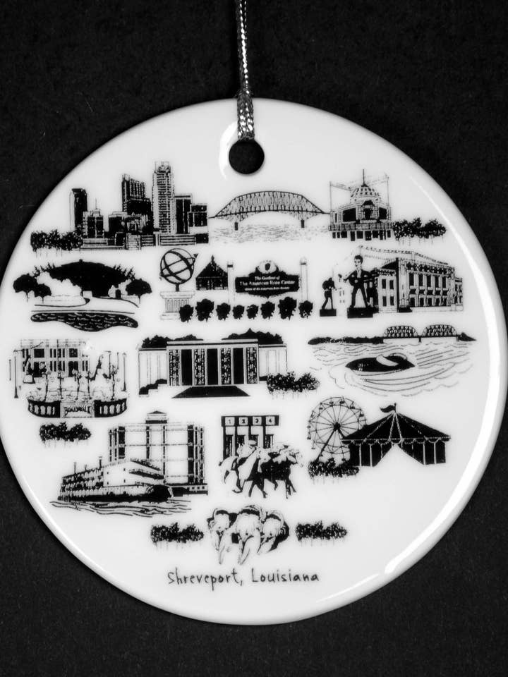 Adorno de Shreveport. para venta al por mayor de The Dish