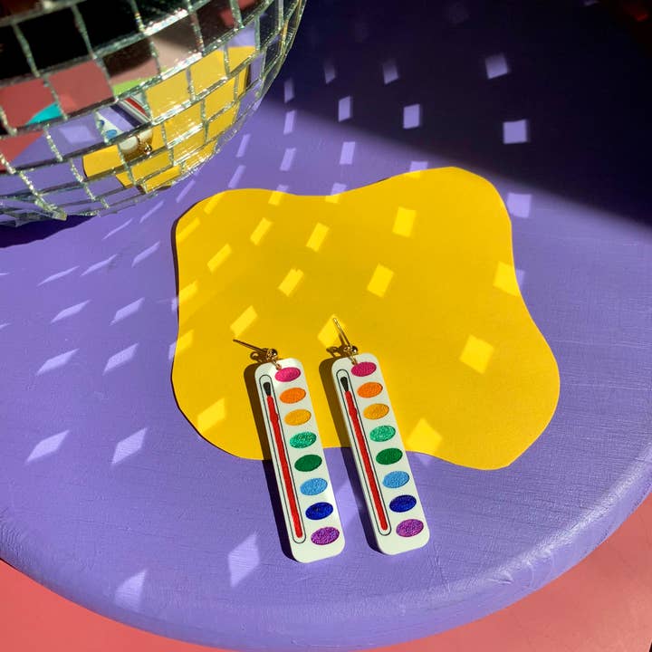 Not Picasso - Wholesale Stud/Post Earrings - Watercolor Palettes 🎨3