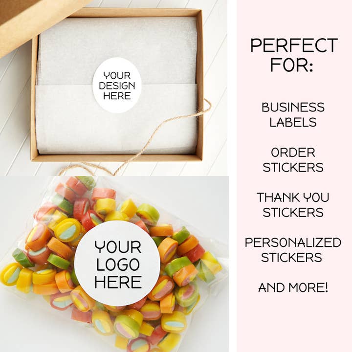 Coaco - Wholesale Sticker - Custom Stickers Roll, Personalized Stickers, Logo Stickers,1