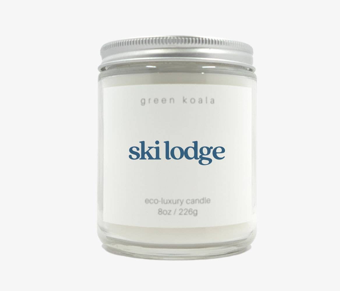 Green Koala - Wholesale Jar/Filled Candle - Ski Lodge 8oz Eco-Luxury Candle1