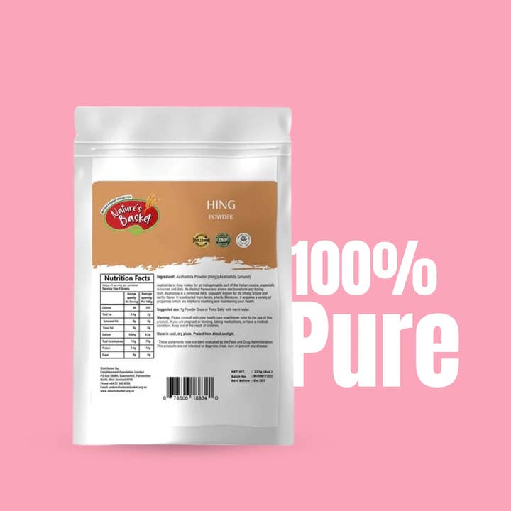 Natures Basket - Wholesale Dried Spice - Nature's Basket Compounded Hing (Ferula asa-foetida) powder - Contains gluten9