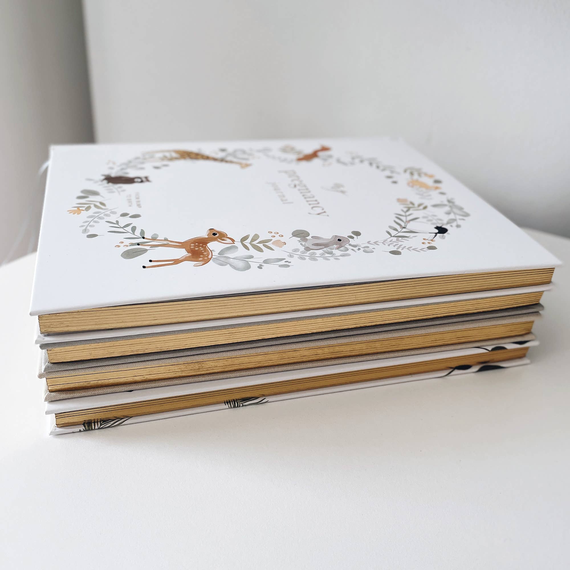 Blush And Gold – wholesale Diary – Maternity – Pregnancy Journal (Animals) expectant mum, parents to be2