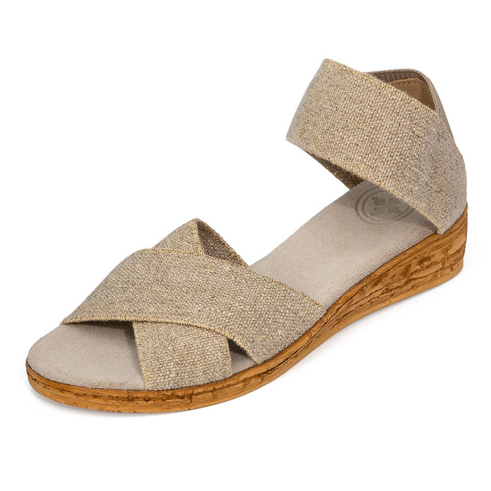 Charleston Shoe Co. - Wholesale Sandals - Women's - Peachtree Solids - Spring/Summer Cork Wedge Sandal 10