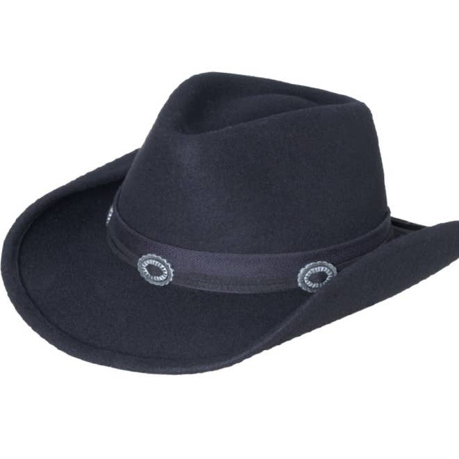 Concho Cowboy Felt Hat for wholesale by Toucan Hat Company/ Carole Amper