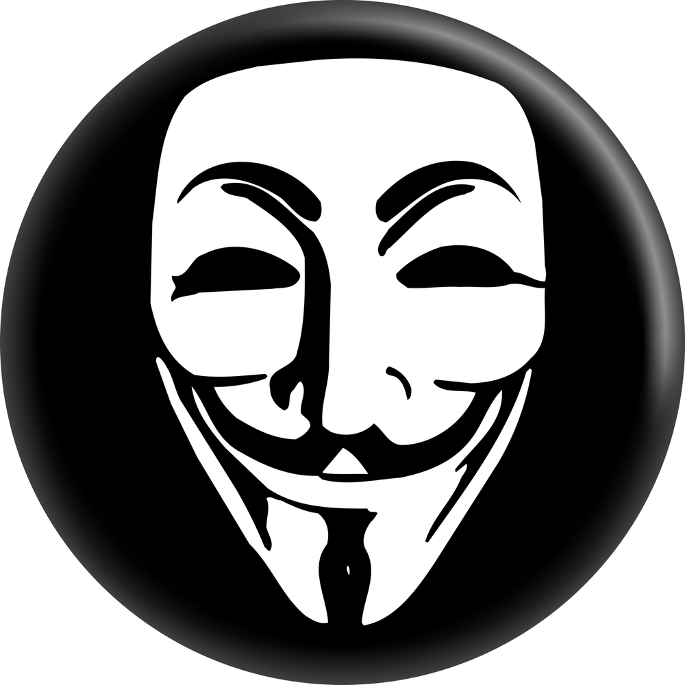 Square Deal Recordings & Supplies - Wholesale Lapel Pin/Button - Pin-on Button - 1.25 Inch - Anonymous - Guy Fawkes Mask0