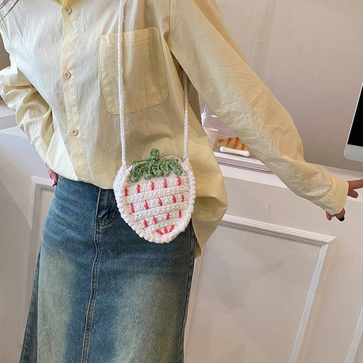 ACCITY - Wholesale Crossbody Bag - Women's - CUTE CASUAL MINI STRAWBERRY CROSSBODY BAG_CWAB24025