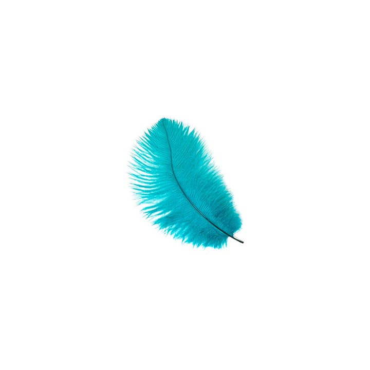 Zucker Feather Products - Wholesale Feathers - Ostrich Feathers 4-8" Drabs - Dark Aqua1