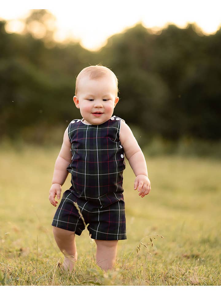 The Yellow Lamb - Wholesale Jumpsuit – Baby - Berkeley Jon Jon - Kensington Plaid1