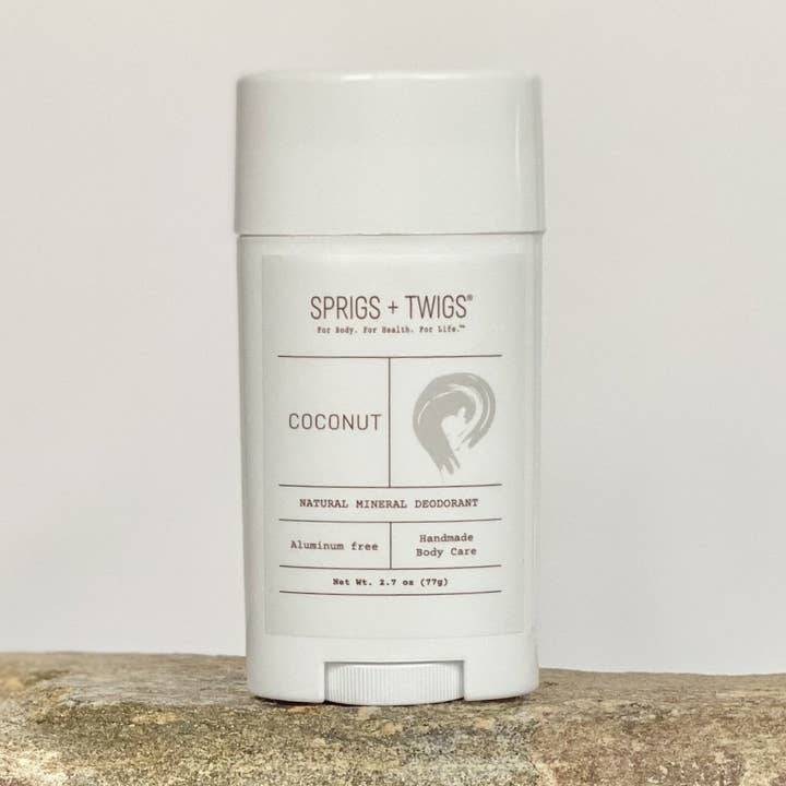 Coconut Natural Deodorant for wholesale by Sprigs + Twigs