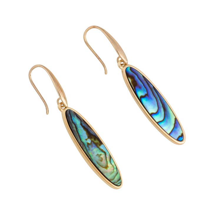 lavallette long board earrings abalone shell for wholesale by The Beach and Back