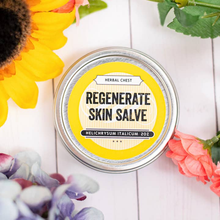 Herbal Chest - Wholesale Healing Salve/Balm/Cream - Organic Helichrysum Skin Regenerate Salve2