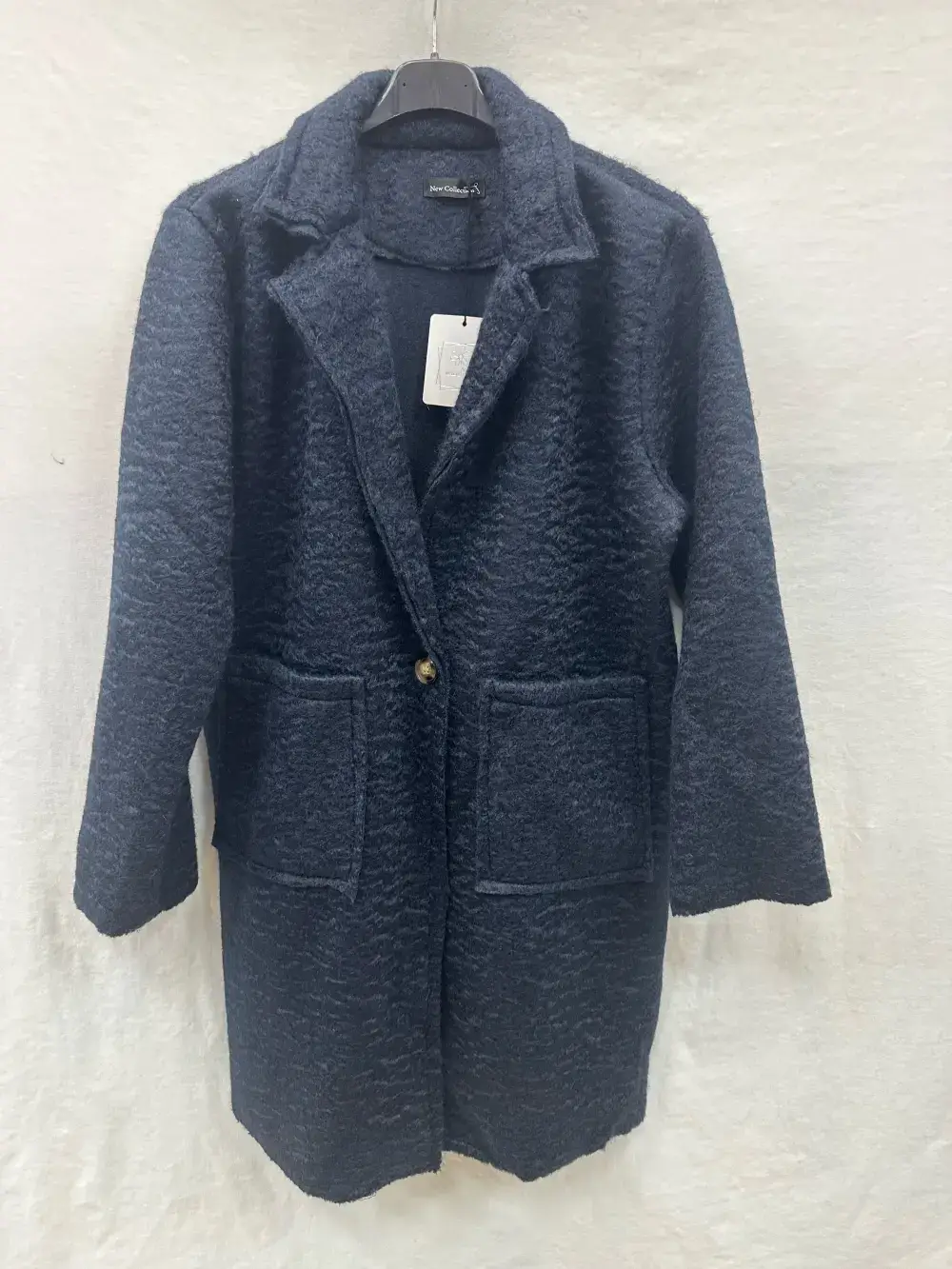 Mimi & Gogo - Wholesale Coat - Women's - Boucle Coats With Two Pockets @10641_MaBouclette3