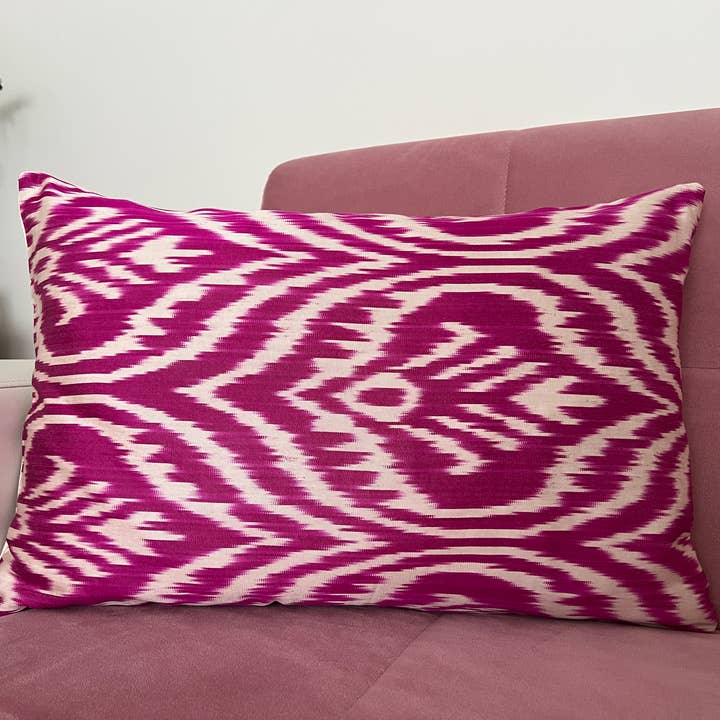 Ikat Atelier - Wholesale Decoratief kussen - Ikat zijden kussen, Ikat Throw, Ikat kussen, Ikat Home6