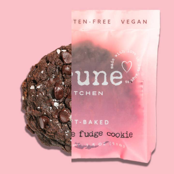 Brune Kitchen - Wholesale Cookie - Vegan and Gluten Free Chocolate Fudge Cookies (12-Pack)