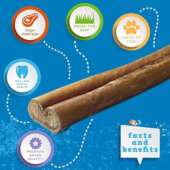Elite Pet Distributors - Wholesale Pet Treats - Dog - Jack & Pup Premium Grade Odor Free Bully Sticks Dog Treats 1 Count3
