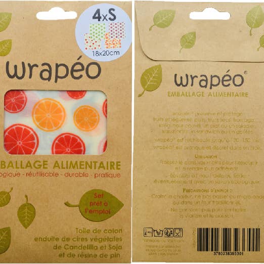 wrapéo cires végétales - set de 4 S - wra014330 pour la vente par wrapéo
